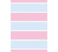 Pink Blue - Lined Journal For Women & Men, Pretty 7" x 10" Notebook for Work & Note with 120 College Ruled Pages.