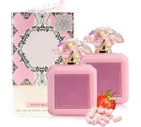 Pink Blush Perfume, Sweet Strawberry Perfume, Marshmallow Blush Perfume, Eau de Parfum, Fragrance de larga duración, tono cálido y suave (2 unidades)