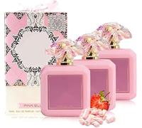 Pink Blush Perfume, Sweet Strawberry Perfume, Marshmallow Blush Perfume, Eau de Parfum, Fragrance de larga duración, tono cálido y suave (3 unidades)