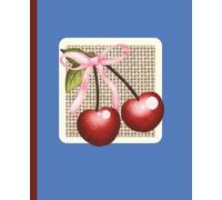 Pink Bow Cherry Summer Picnic Composition Notebook Journal | 120 pages College Ruled | 7.50 x 9.25 in. | Matte Finish