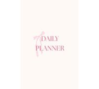 Pink Bow Daily Planner Notebook: Cute Pastel Task Organizer for School, Work & Productivity: Adorable Daily Planning Journal with To-Do Lists for Students, Teens & Women