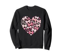 Pink Bow Heart Valentine Cute Ribbon Sweet Love Sudadera