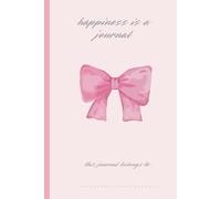 Pink bow Journal with happy thoughts pages