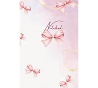 Pink Bow Notebook.(A5 , 100 lined pages) this notebook is perfect for anyone who loves pretty, stylish stationery. Whether you're writing notes, planning your day, or capturing creative ideas