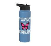 Pink Breast Cancer for Women Breast Cancer Awareness Gifts Stainless Steel Insulated Water Bottle