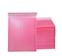 Pink Bubble Mailer 50 sobres para bolsas de envío, sobres acolchados para embalaje, sello, envío por correo, acolchado de regalo, morado y negro, rosa, 15 * 18cm