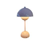 (Pink)Bud-shaped table lamp, rechargeable in macaron colors, eye-protecting and energy-saving
