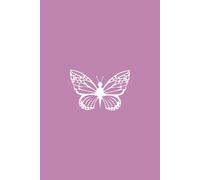 Pink Butterfly Lined Journal Notebook: 6x9in | 100 pages | college ruled