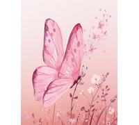 Pink Butterfly Notebook 8.5" x 11" | Aesthetic Floral Journal for Women & Girls | 120 Pages Cute Diary: A beautiful pastel butterfly notebook with 120 ... note-taking, and daily inspiration