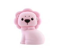 (Pink)Cartoon Animal Night Light Baby USB Charging LED Bedside Lamp for Boys Girls Cute Safe Portable Energy Efficient Fun Adjustable [HS]