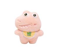 (Pink)Cartoon Crocodile Plush Toy Cute Soft Fluffy PP Cotton Stuffed Animal Plushie Kids Comfort Doll Home
