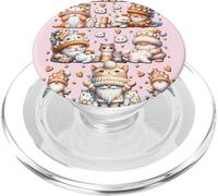 Pink Cat Accessories For Women And Girls With Cute Hearts PopSockets PopGrip para MagSafe
