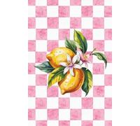 Pink Checkered Lemon Notebook: Lemon Journal, Citrus Notebook, Summer Fruit Journal, College Ruled Lined Notebook, 6 x 9 Journal, 120 College Ruled ... Planning, School, Work, and Everyday Writing
