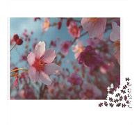 Pink Cherry Blossoms 100% Recycled Cardboard Dreamy Blossom Blooms 1000Pc Adult Jigsaws Adults and Children Beautiful Decoration 38x26cm/1000pcs