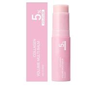 Pink Collagen Volume Multi Balm Stick - Hydrating Balm Eye Cream Make Up Base & Moisture Stick,Deeply Nourishing Solid Moisturizer,Collagen Wrinkle Sticks Face & Body Balms for Face Lips & Neck (1Pcs)