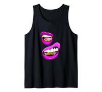Pink Color Talk That-x2 Pink Graphic Camiseta sin Mangas