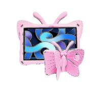 (Pink) Compatible With Lenovo Tab M10 Plus Tb-x606f/x 10.1 Butterfly Bracket Style Eva Children Falling Proof Cover Protective Case