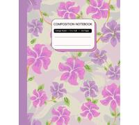 Pink Composition Notebook: College Ruled Beautiful Journal for School & Office. Pink Floral Ikat Pattern Notebook. Journal for Women, for Every Use, Every Day, 110 Pages Paperback Matte Cover.