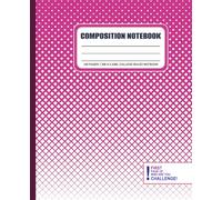 Pink Composition Notebook for Students:: With WHO ARE YOU CHALLENGE 100 PAGES 7.5IN X 9.25IN, WIDE RULED NOTBOOK
