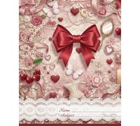 Pink Coquette Composition Notebook: Aesthetic Pink Journal with Bows, Pearls & Hearts for Girls and Teens: Cute Coquette Notebook for School or Daily Notes