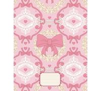 Pink Coquette Composition Notebook: Aesthetic Pink Journal with Bows, Pearls & Hearts for Girls and Teens: Cute Coquette Notebook for School or Daily Notes
