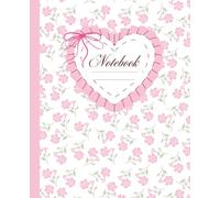 Pink Coquette Floral Composition Notebook College Ruled : Cute Girly Feminine Aesthetic: Coquette Aesthetic Journal for College, School, Office & Work
