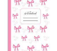 Pink Coquette Notebook: Cute Girly Aesthetic Journal, Pretty Pastel Bow Design, Perfect for School Supplies and Notes, Ideal forGirls, Teens, Women