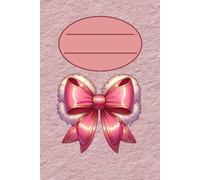 Pink Coquette Ribbon Notebook: Lined Journal for Teen Girls and Women, 110 College Ruled Pages, 6x9 Inches, Cute Pink Bow Aesthetic Cover Design, Soft Pastel Coquette Stationery Composition Book