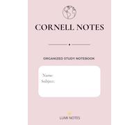 Pink Cornell Notes: Cornell Note-Taking Notebook for Students, Study Notes, Lectures and Exam Preparation