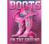 Pink Cowgirl Boots Notebook College Ruled: Western Rodeo Hat & Glitter Aesthetic Journal For Country Girls, Rodeo Fans, and Daily Writing