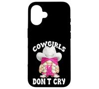 Pink Cowgirls Dont Cry Graphic For Women Funny Western GNOME Carcasa para iPhone 16