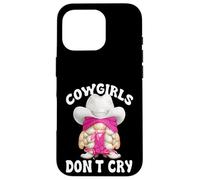 Pink Cowgirls Dont Cry Graphic For Women Funny Western GNOME Carcasa para iPhone 16 Pro