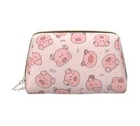 Pink Cute Pig - Organizador de maquillaje, bolsa de aseo para viajes, para cosméticos, cuidado de la piel, accesorios, White, Talla única, Neceser