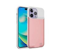 (Pink) D98s 8500mah External Battery Case Compatible For Iphone 14 Pro Max Portable Charging Case Power Bank Phone Case, Support Audio Fu
