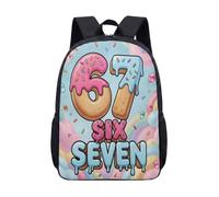 Pink Donut Ice Cream 67 - Mochila de 17 pulgadas, bonita mochila para estudiantes, laptop, bolsa de viaje, 14, L, Minimalista