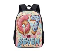 Pink Donut Ice Cream 67 - Mochila de 17 pulgadas, bonita mochila para estudiantes, laptop, bolsa de viaje, 10, L, Minimalista