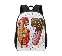 Pink Donut Ice Cream 67 - Mochila de 17 pulgadas, bonita mochila para estudiantes, laptop, bolsa de viaje, 19, L, Minimalista