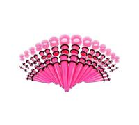(pink) Ear Stretching Kit 50 Pieces For Womens
