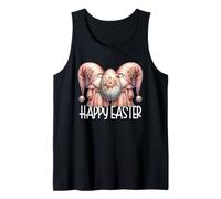 Pink Easter Eggs Decor For Girls and Women Spring GNOME Camiseta sin Mangas