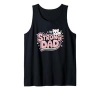 Pink Father’s Day Strong Dad Camiseta sin Mangas