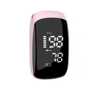 (Pink)Finger Pulse Oximeter Blood Oxygen Meter Monitor Sensor Fingertip SpO2 Measure Oxygen Saturation Monitor