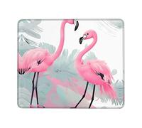 Pink Flamingo- Alfombrilla de mouse para juegos, 10 x 12 pulgadas, multicódigo