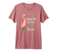 Pink Flamingo Don't Make Me Put My Pickle Down Camiseta Premium