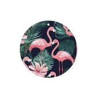 Pink Flamingo - Juego de tarjetas de ambientador redondas para coche, aroma a lavanda, 10/24 piezas