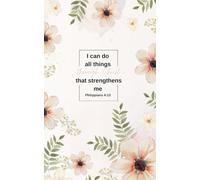 Pink Floral Bible Verse Junk Journal - 5x8” Softcover | 100 Color Pages | “I Can Do All Things” Cover | Christian Vintage Scrapbook-Style Notebook
