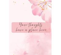 Pink Floral Lined Journal Notebook with Yearly Planner - Aesthetic Ruled Diary for Women, Daily Writing, Gratitude, Self Reflection & Birthday Tracker Notebook | 200 Pages