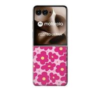 Pink Floral Seamless Pattern Design Funda Carcasa Case para Motorola Razr 70 Ultra, 60 Ultra, 50 Ultra, Ultra 2026, Ultra 2025