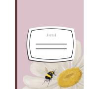 Pink Flower and Bee Composition Journal: Grid Rule