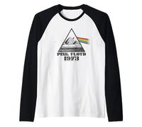 Pink Floyd 1973 El Lado Oscuro de la Luna Prisma arcoíris Camiseta Manga Raglan