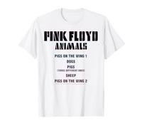 Pink Floyd Animales Cerdos En El ala Perros Ovejas Camiseta